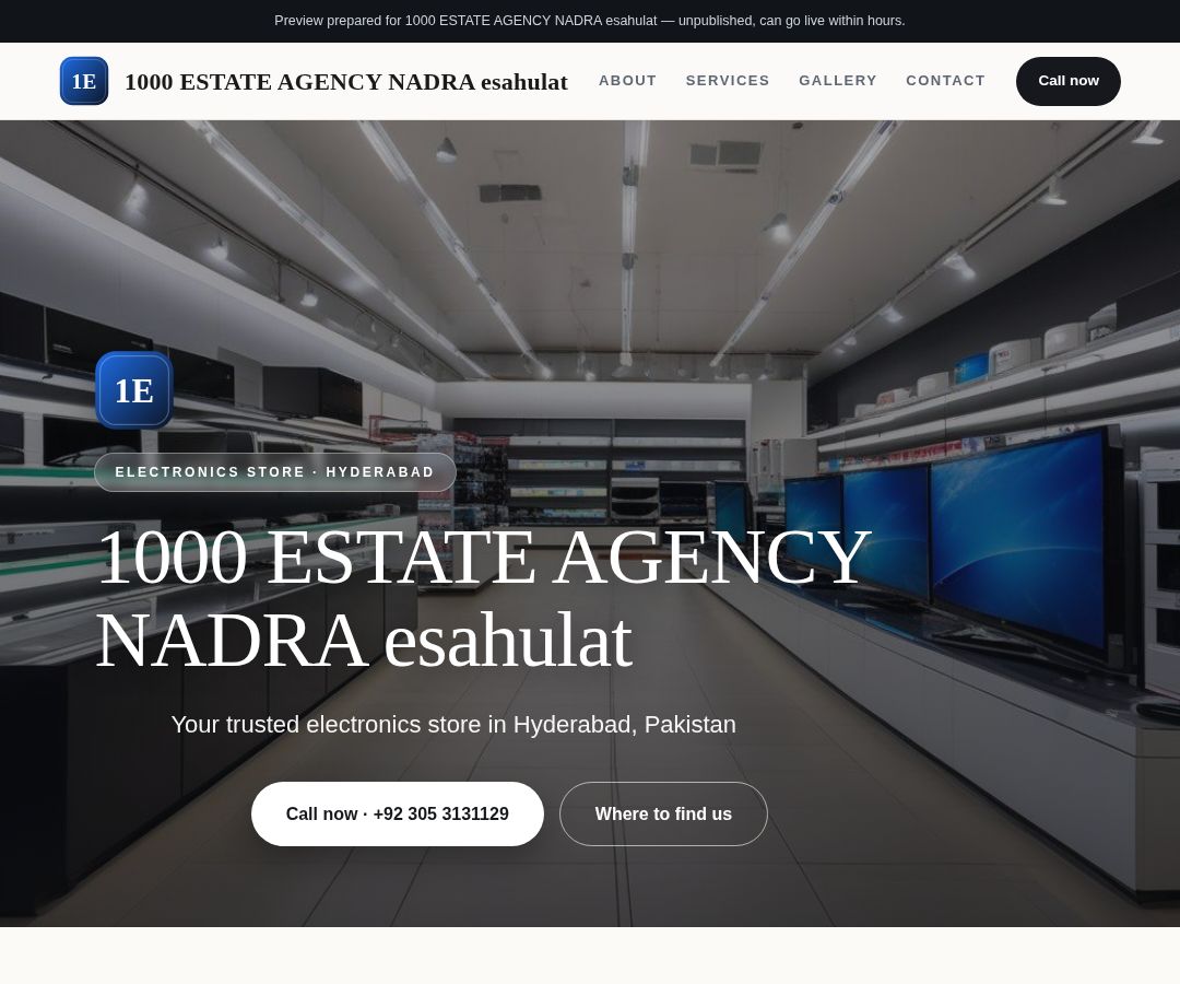1000 ESTATE AGENCY NADRA esahulat