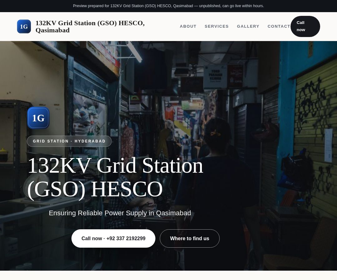 132KV Grid Station (GSO) HESCO, Qasimabad