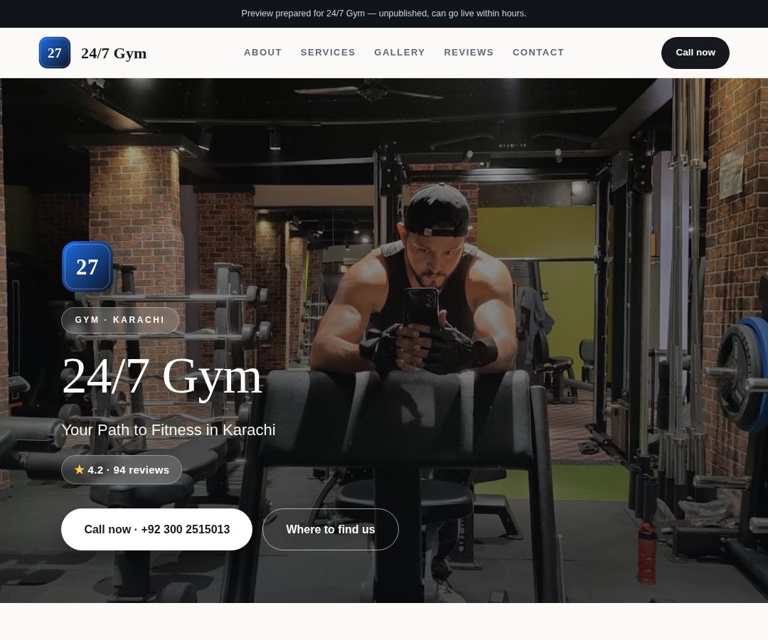 24/7 Gym