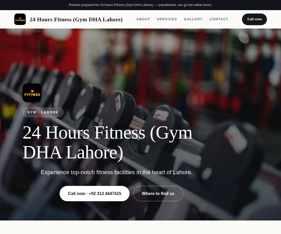 24 Hours Fitness (Gym DHA Lahore)