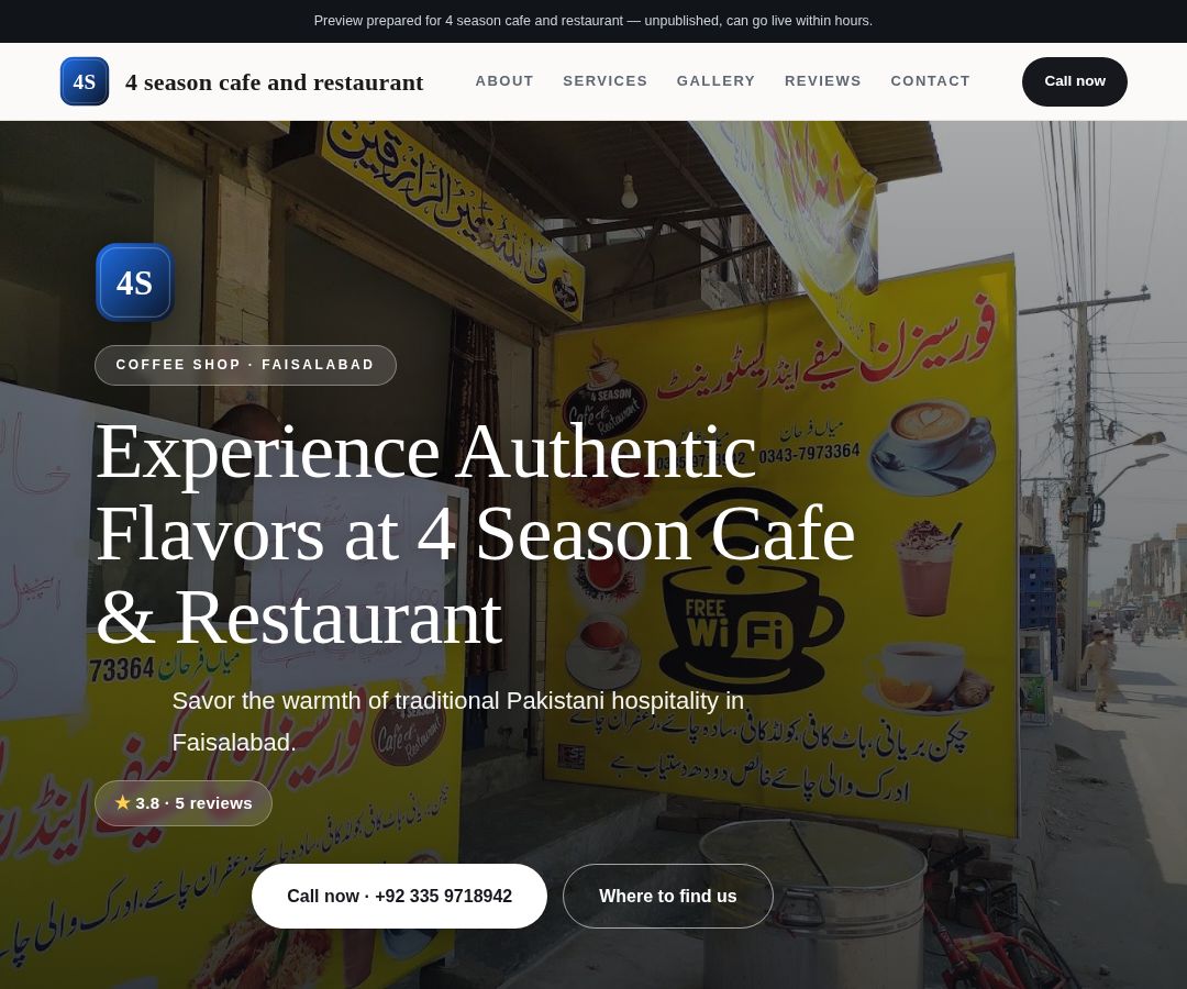 4 season cafe and restaurant