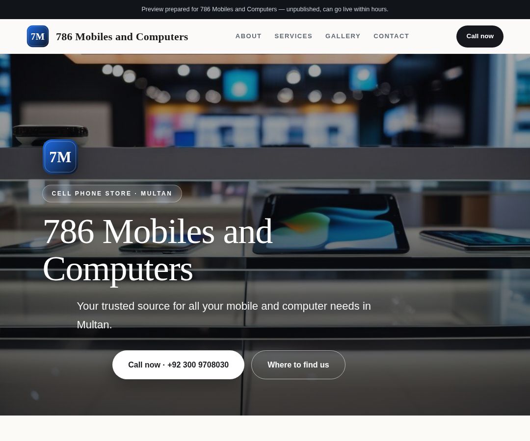 786 Mobiles and Computers