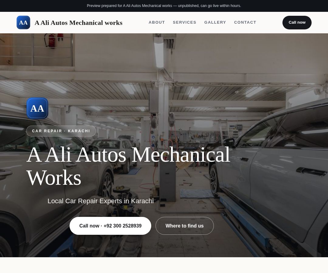 A Ali Autos Mechanical works