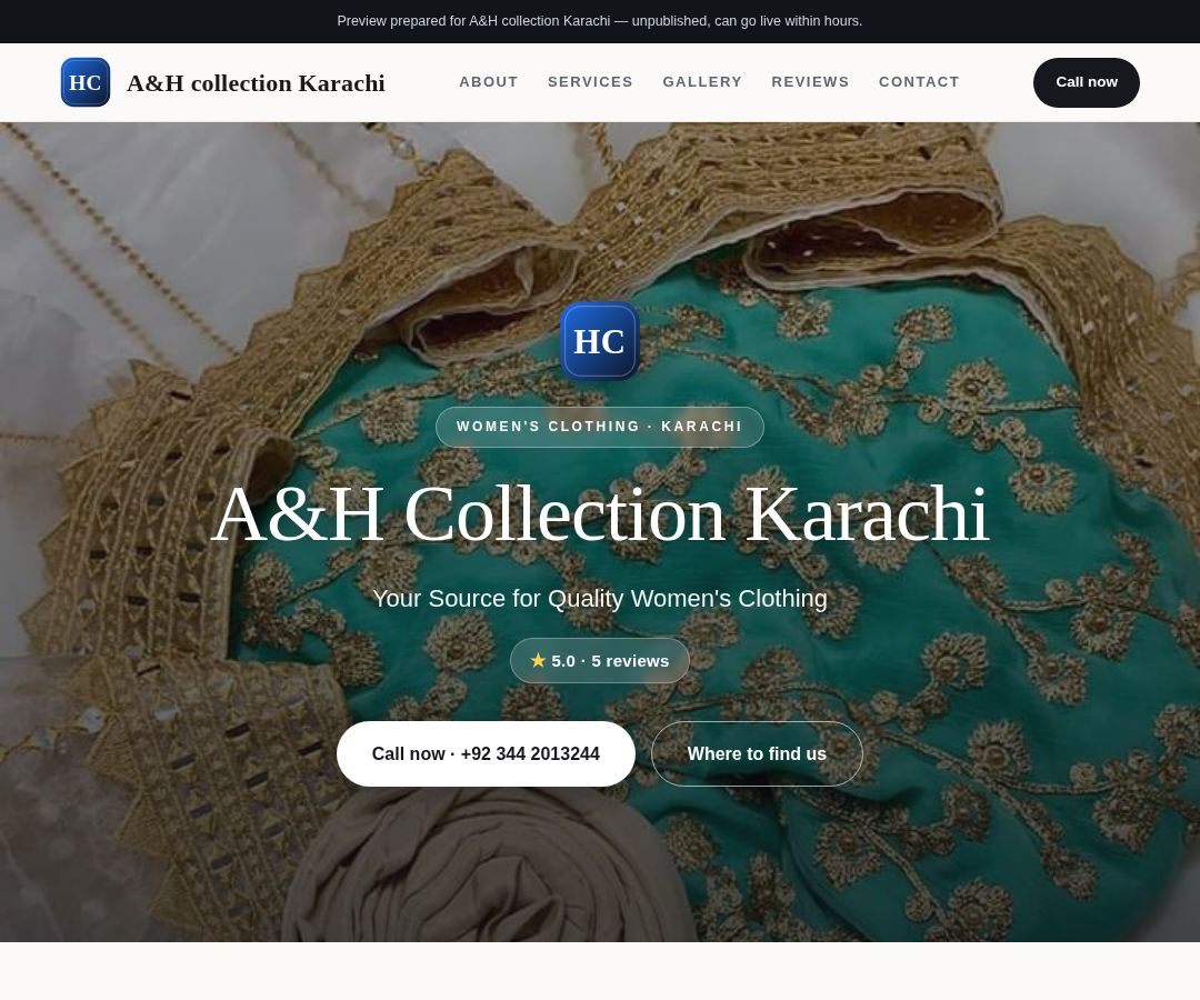 A&H collection Karachi