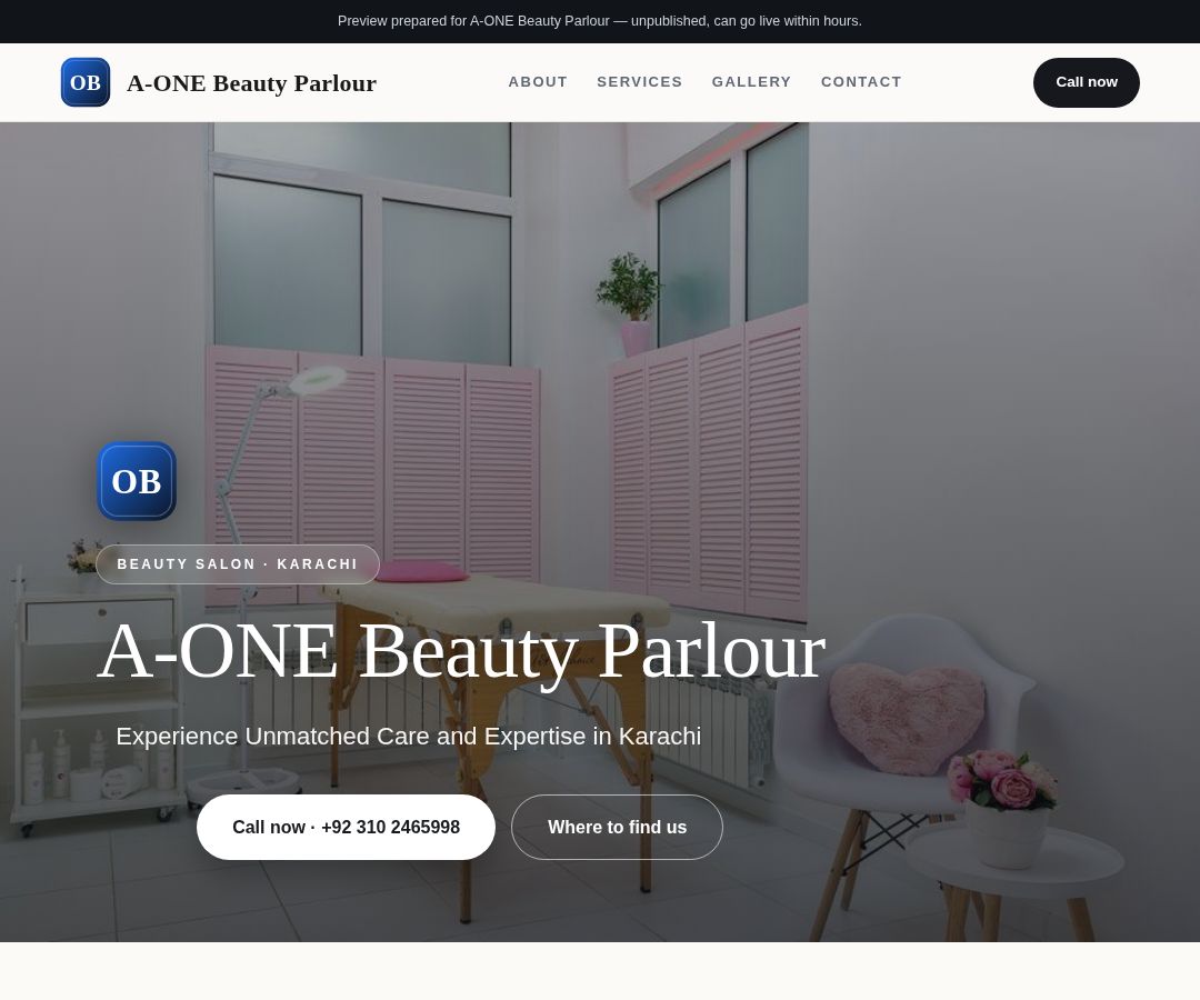 A-ONE Beauty Parlour