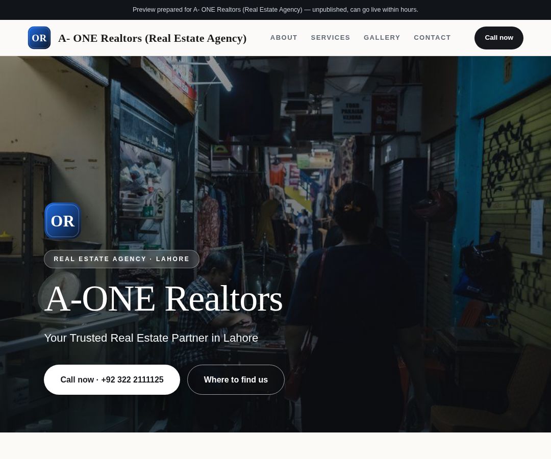 A- ONE Realtors (Real Estate Agency)
