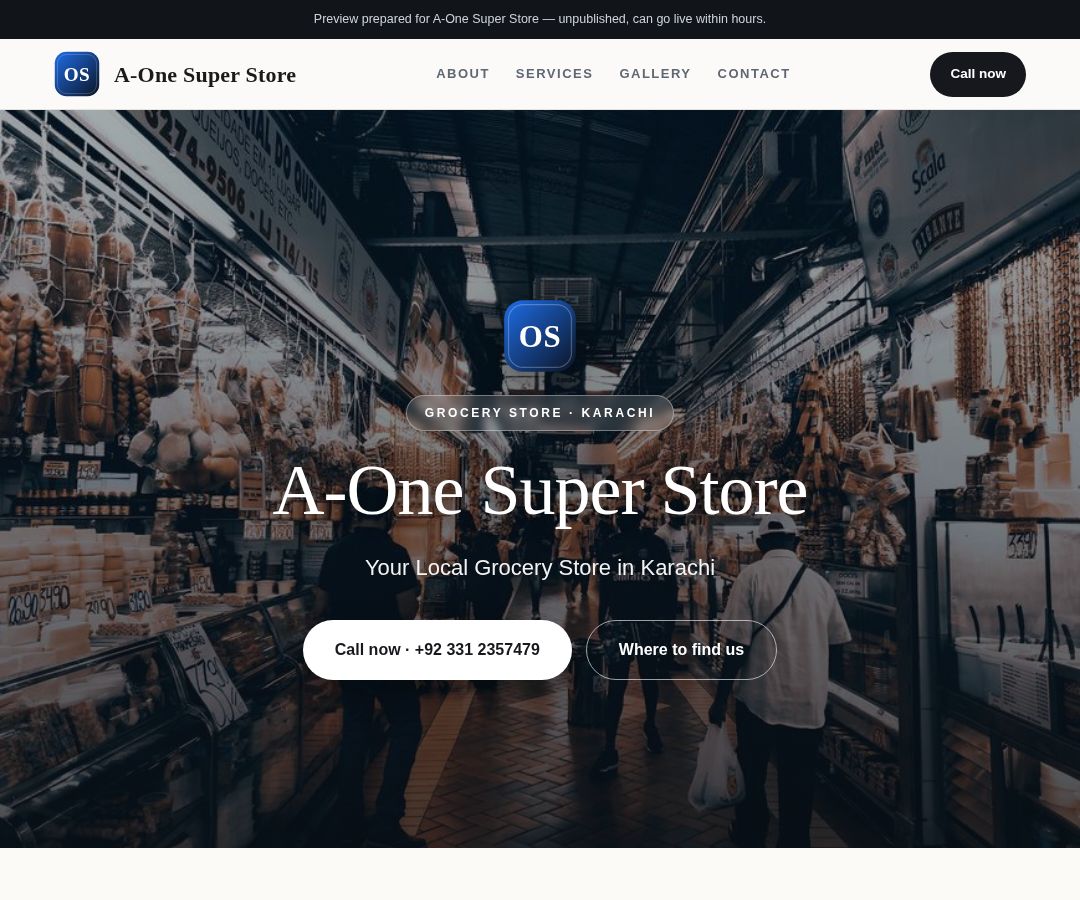 A-One Super Store
