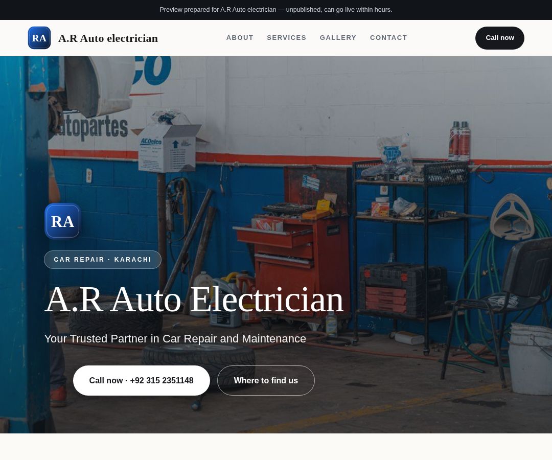 A.R Auto electrician