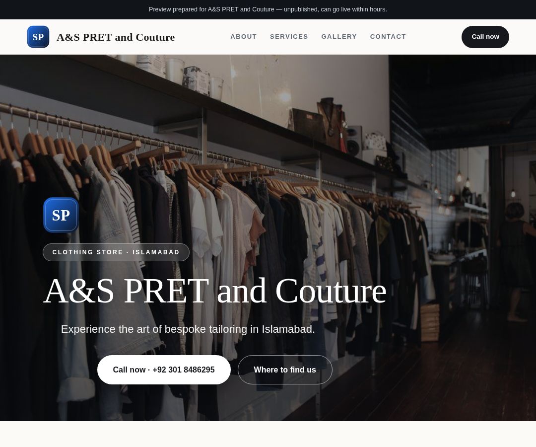 A&S PRET and Couture