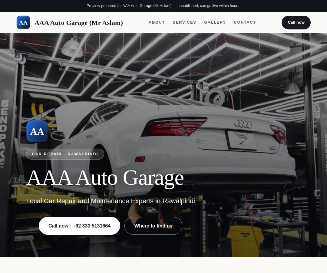 AAA Auto Garage (Mr Aslam)