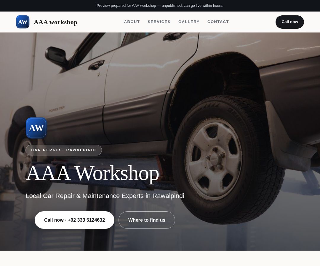AAA workshop