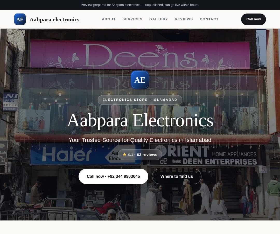 Aabpara electronics