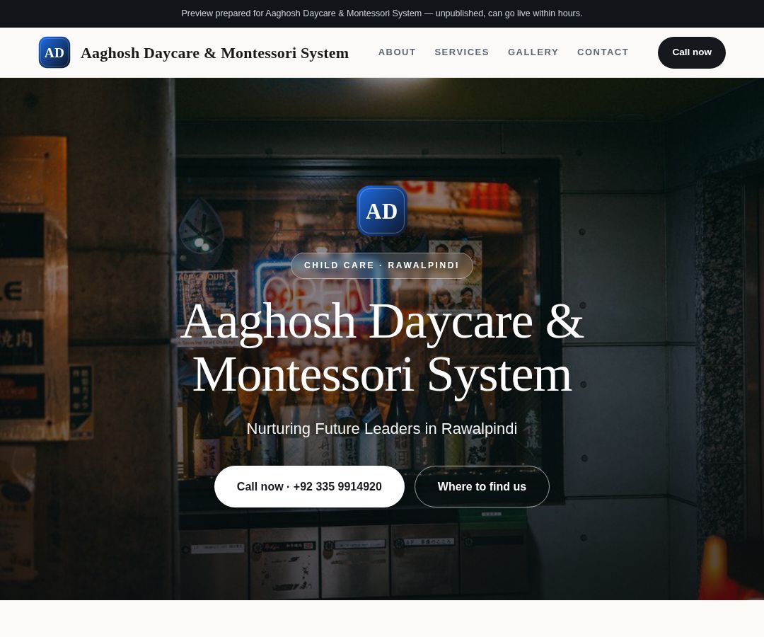 Aaghosh Daycare & Montessori System