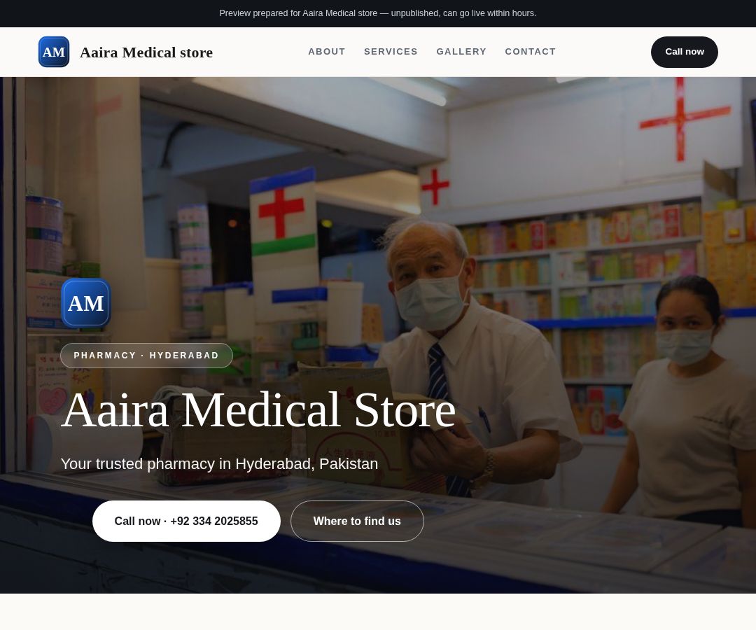Aaira Medical store