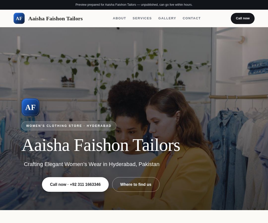 Aaisha Faishon Tailors