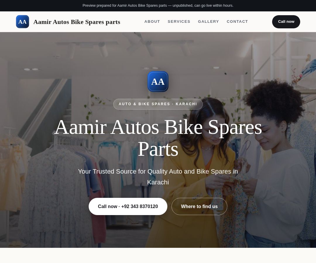 Aamir Autos Bike Spares parts