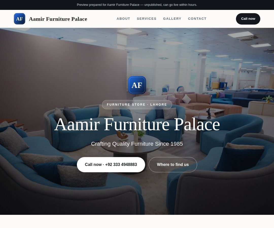 Aamir Furniture Palace