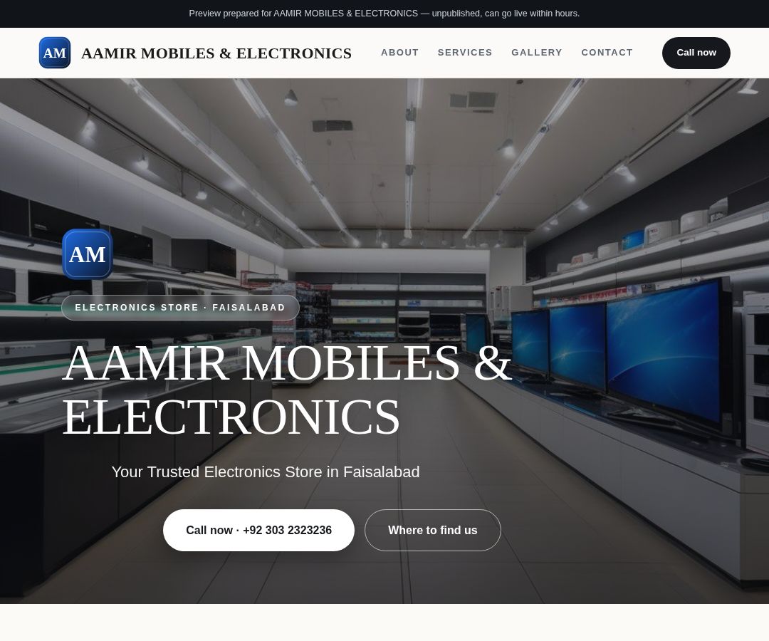 AAMIR MOBILES & ELECTRONICS