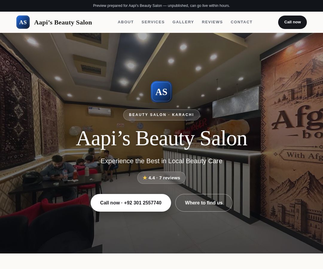Aapi’s Beauty Salon