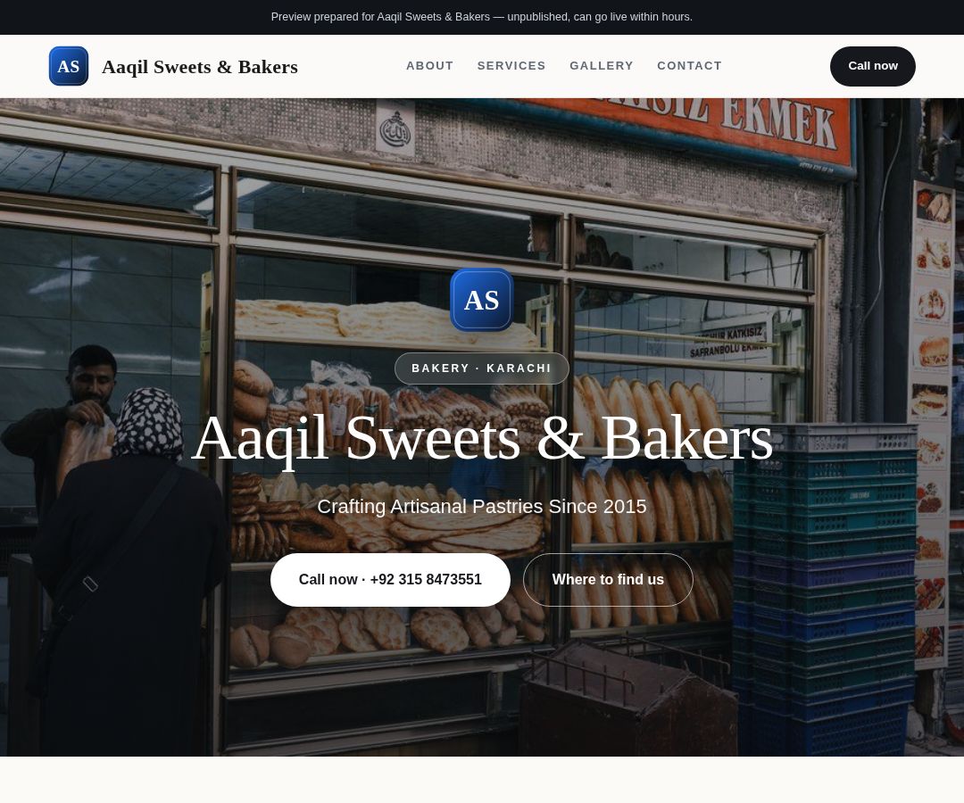 Aaqil Sweets & Bakers
