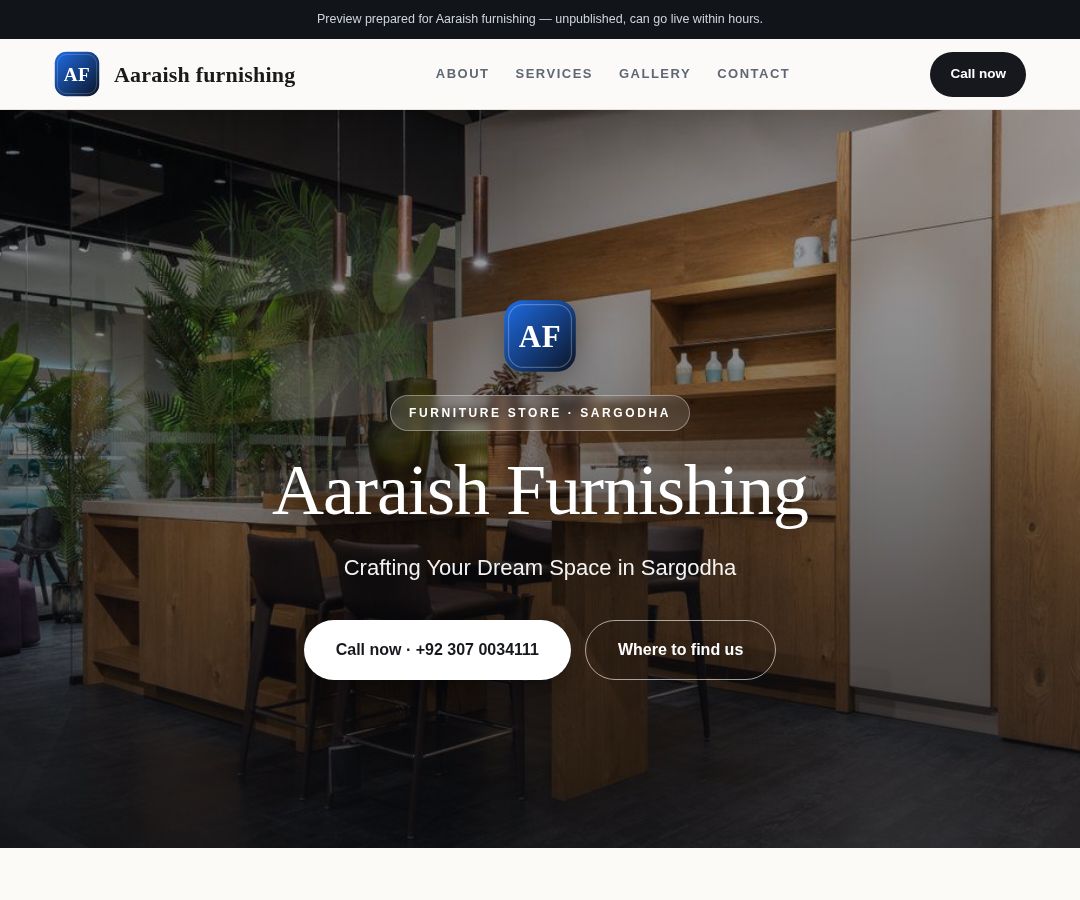 Aaraish furnishing