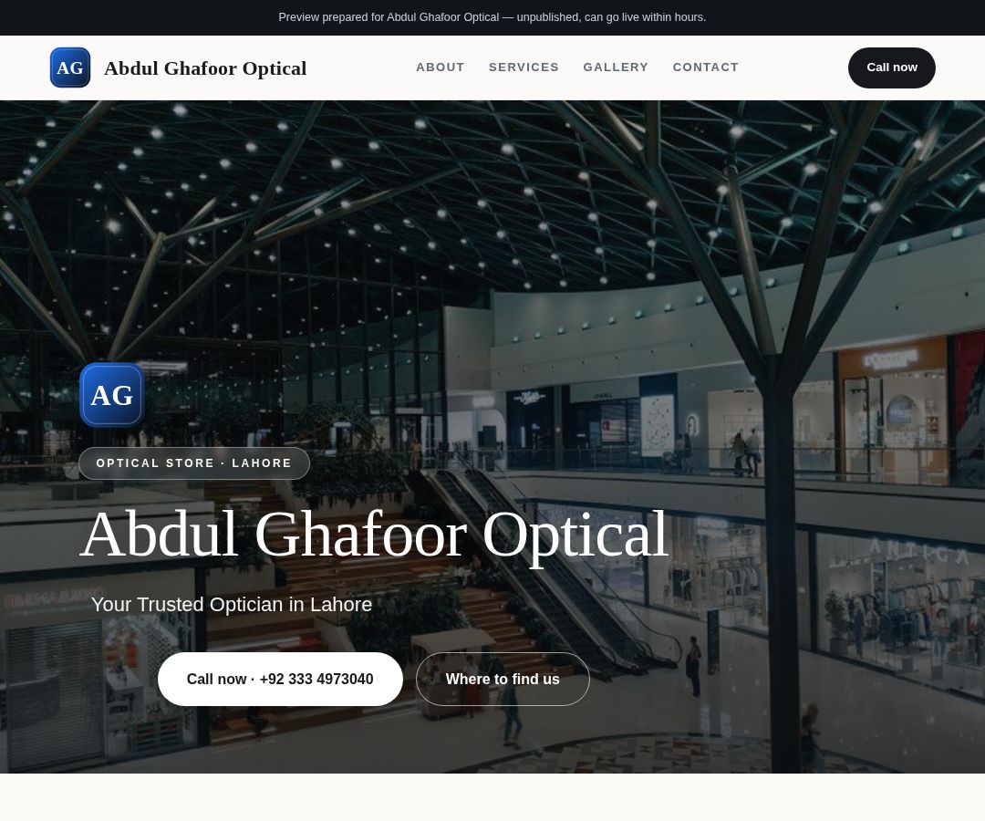Abdul Ghafoor Optical