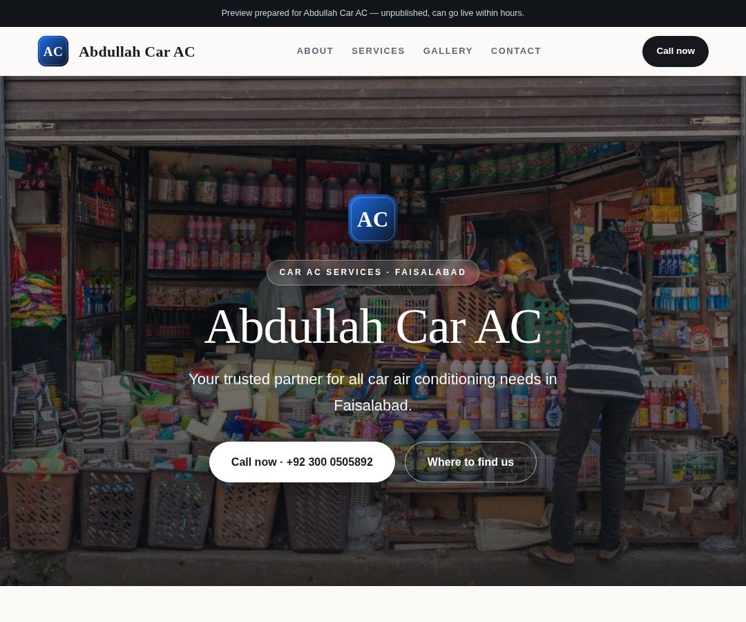 Abdullah Car AC