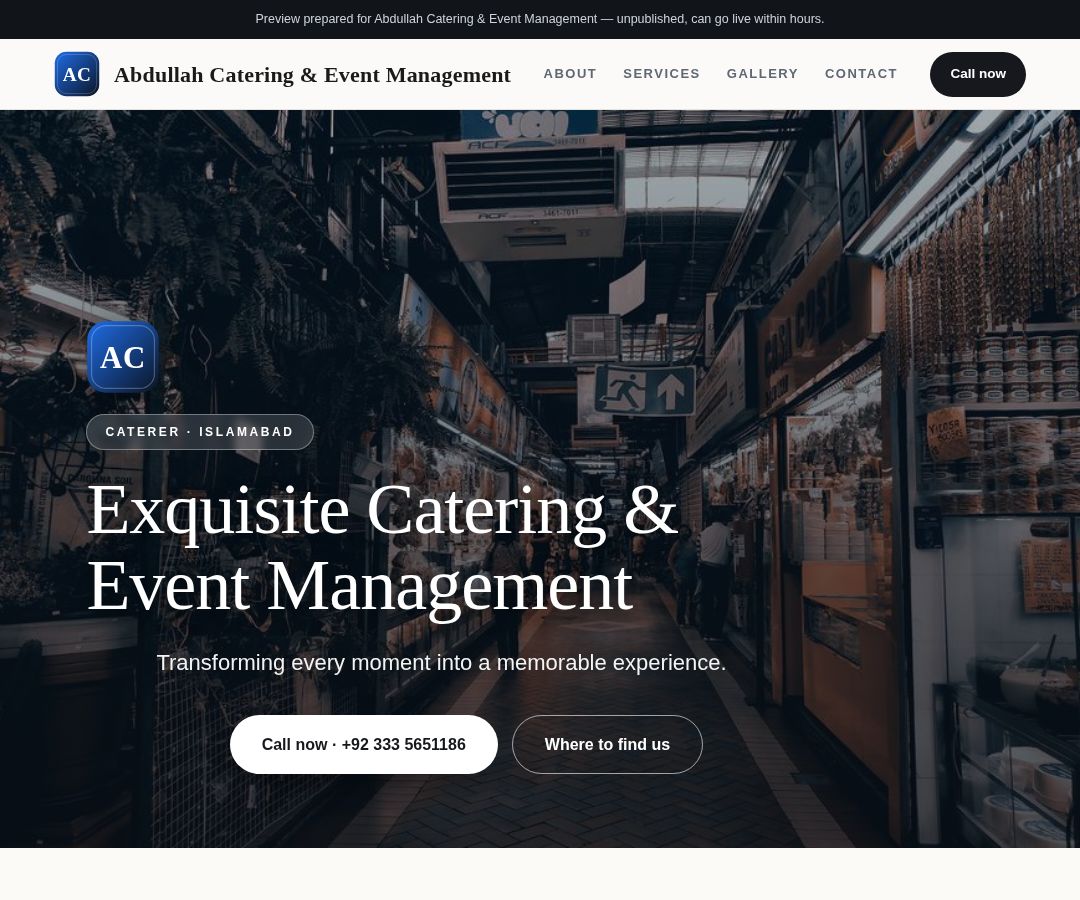 Abdullah Catering & Event Management
