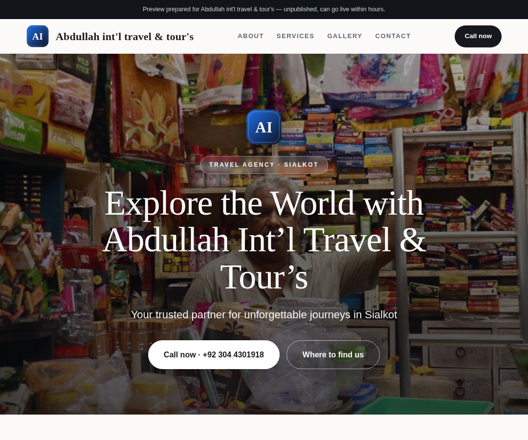 Abdullah int'l travel & tour's