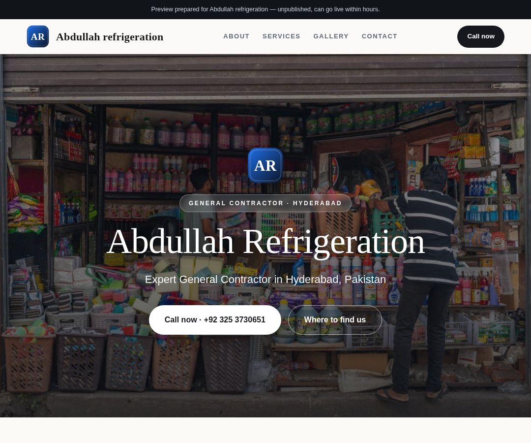 Abdullah refrigeration