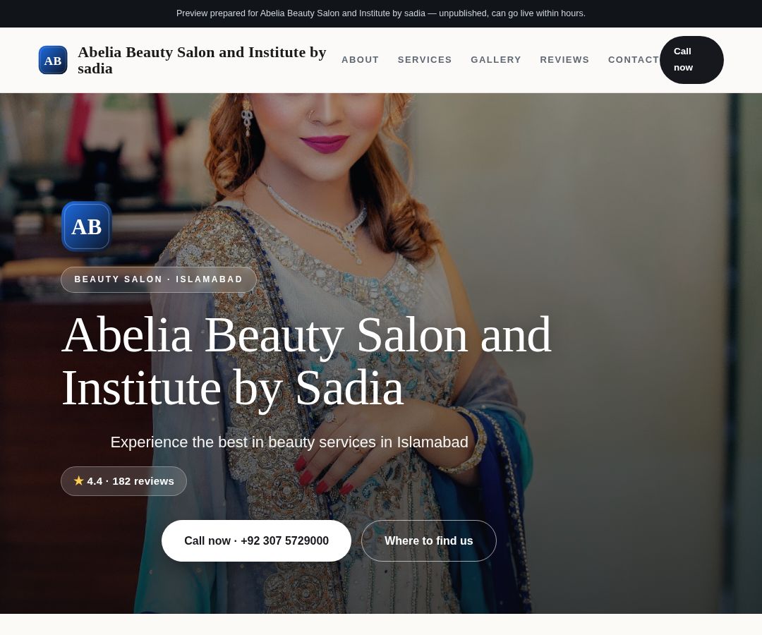 Abelia Beauty Salon and Institute by sadia
