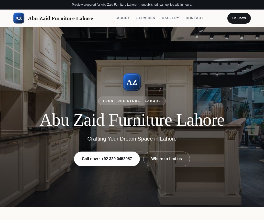 Abu Zaid Furniture Lahore