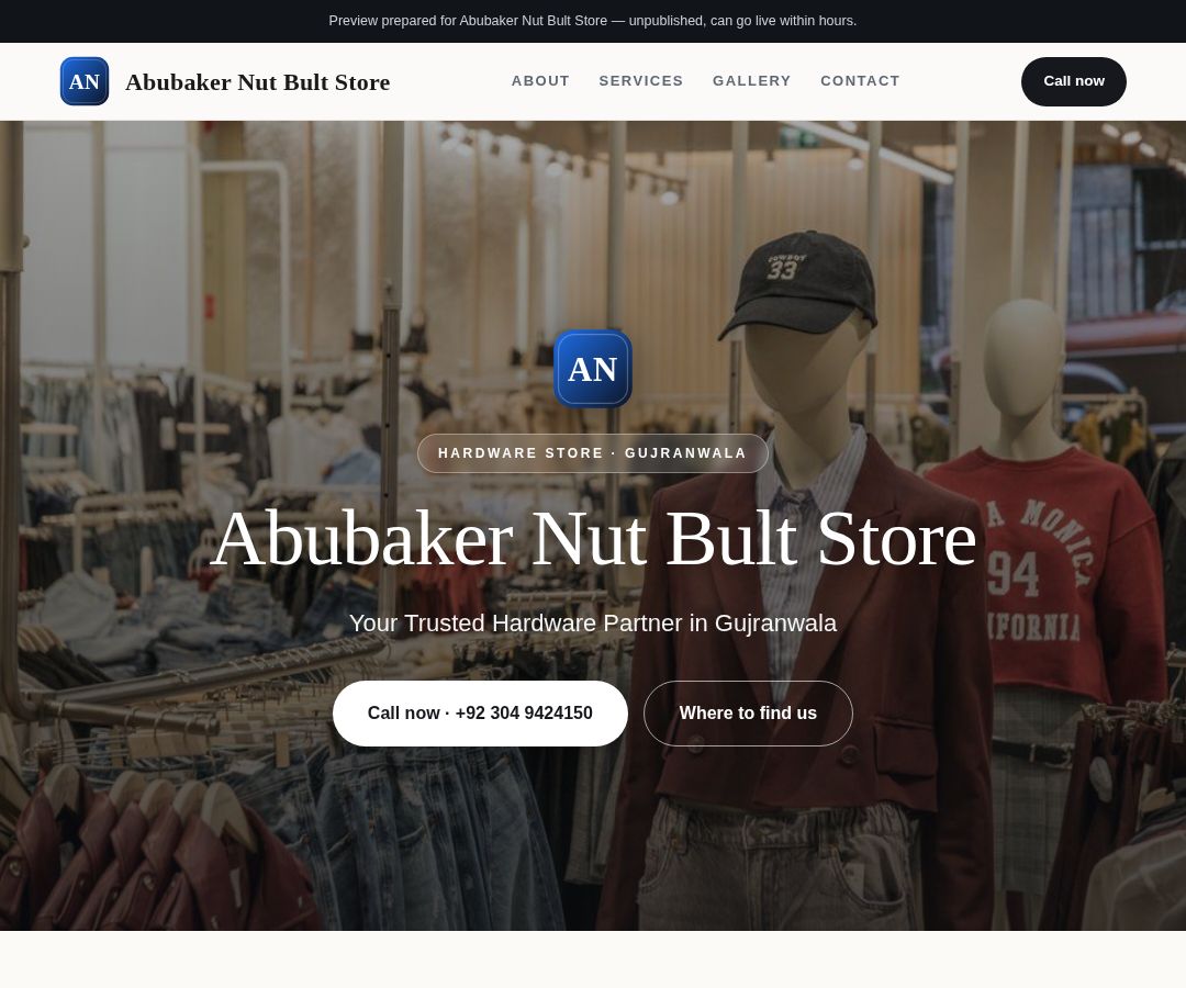 Abubaker Nut Bult Store