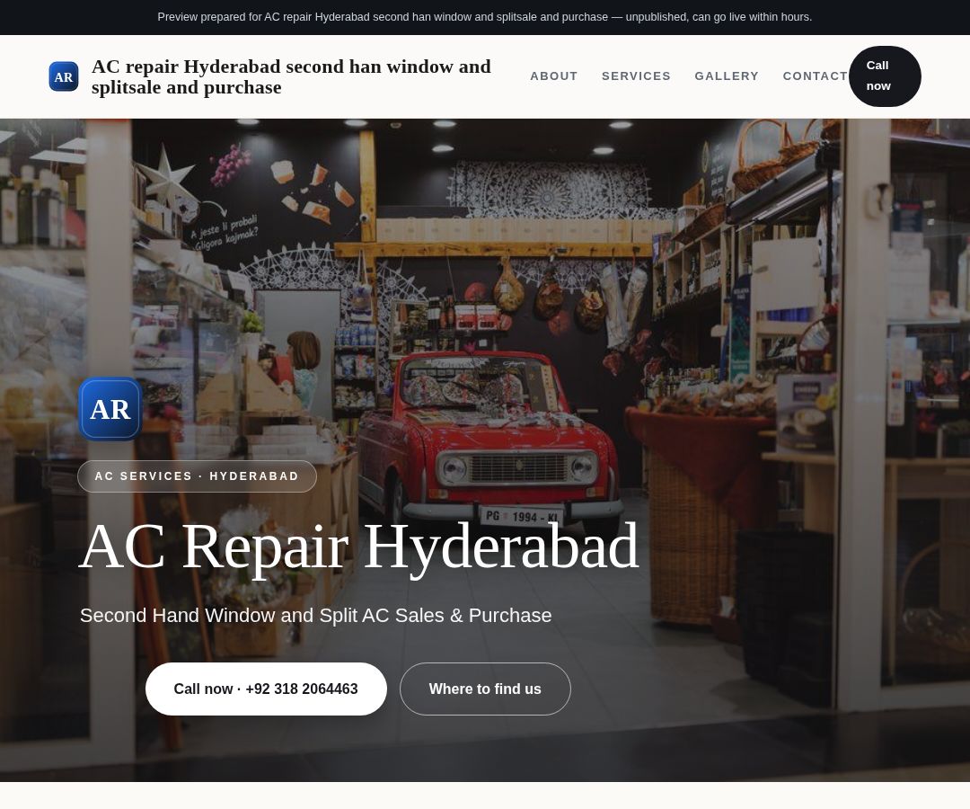 AC repair Hyderabad second han window and splitsale and purchase