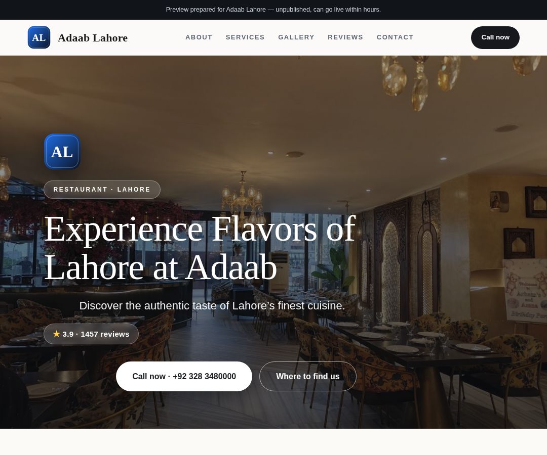 Adaab Lahore