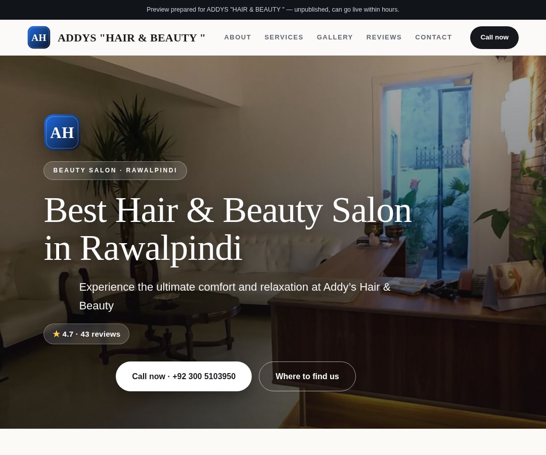 ADDYS "HAIR & BEAUTY "