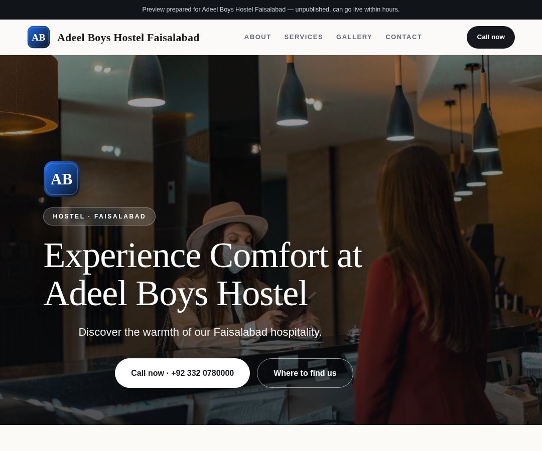 Adeel Boys Hostel Faisalabad