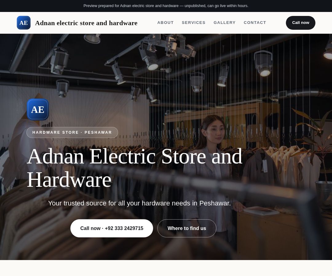 Adnan electric store and hardware