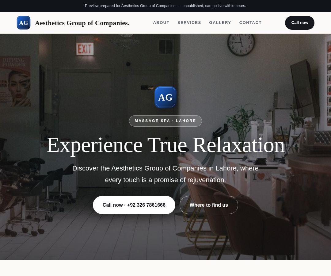 Aesthetics Group of Companies.