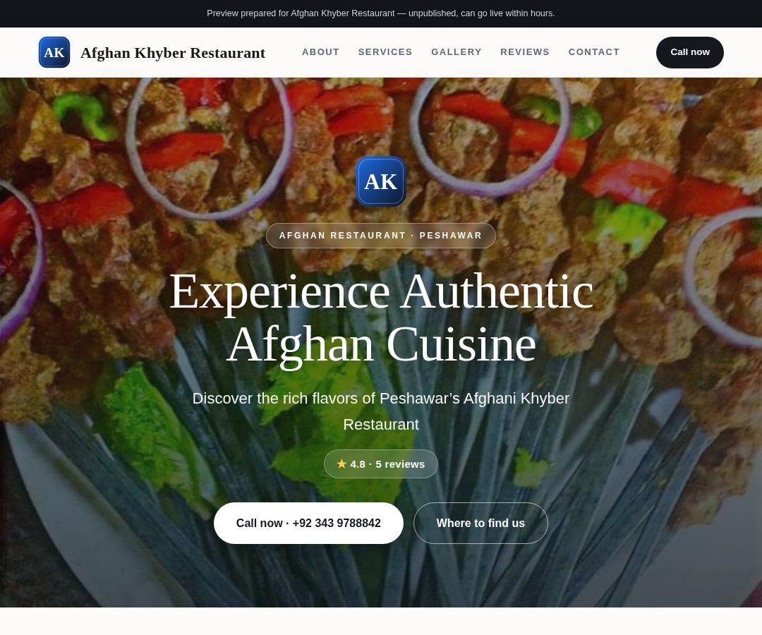 Afghan Khyber Restaurant