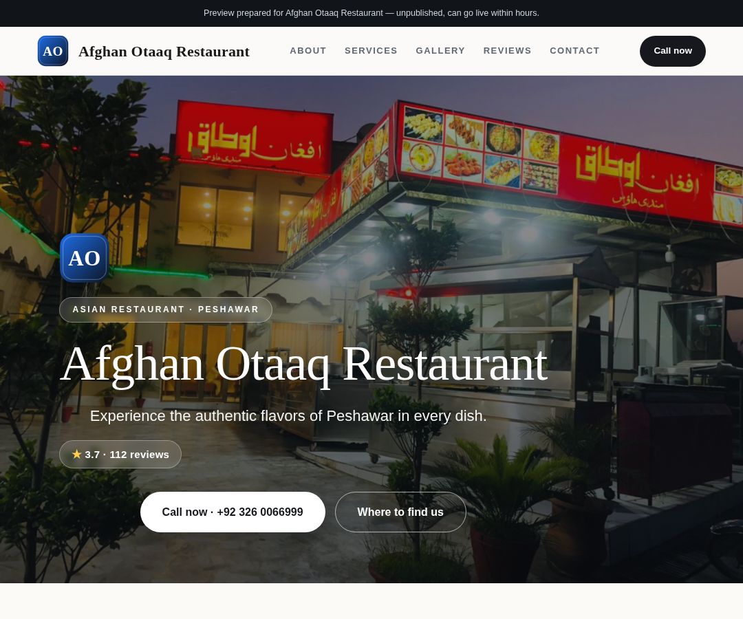 Afghan Otaaq Restaurant