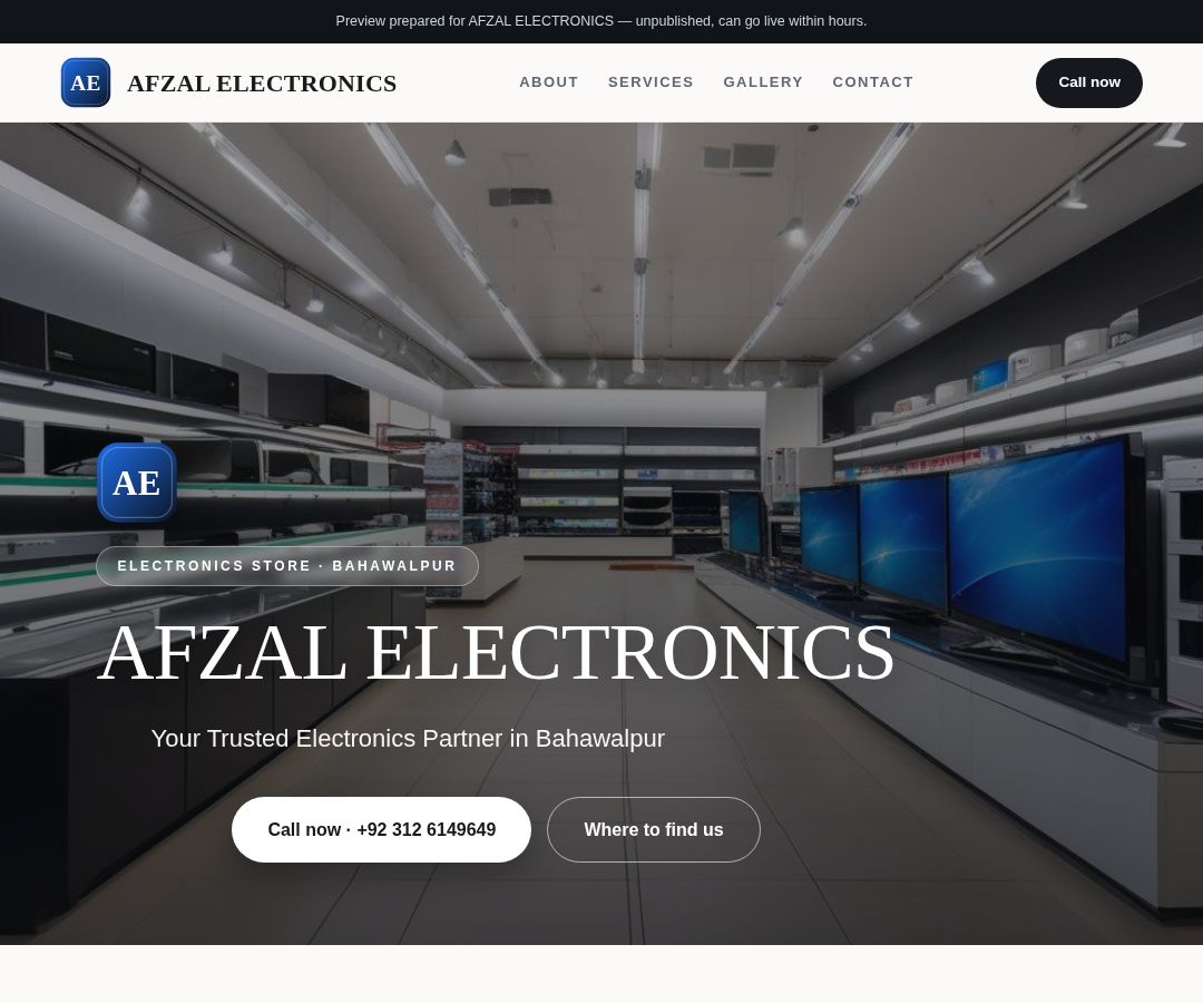 AFZAL ELECTRONICS