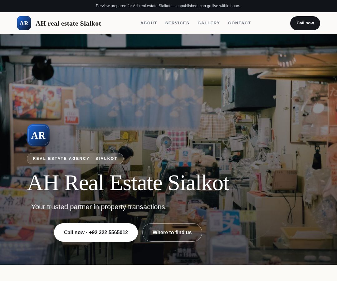 AH real estate Sialkot