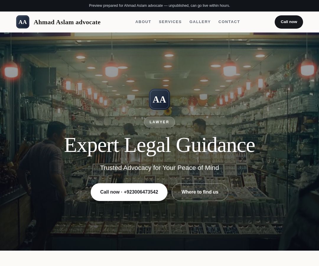 Ahmad Aslam advocate