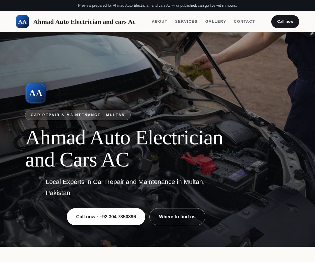 Ahmad Auto Electrician and cars Ac
