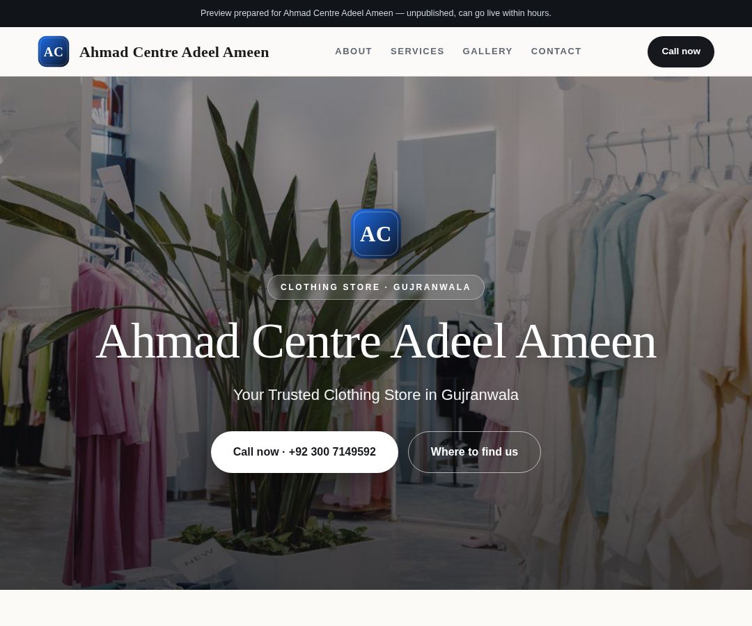 Ahmad Centre Adeel Ameen