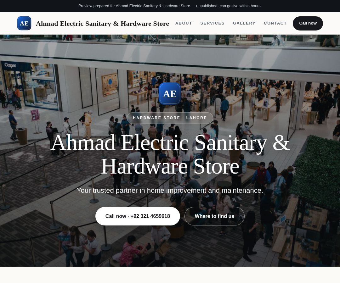 Ahmad Electric Sanitary & Hardware Store