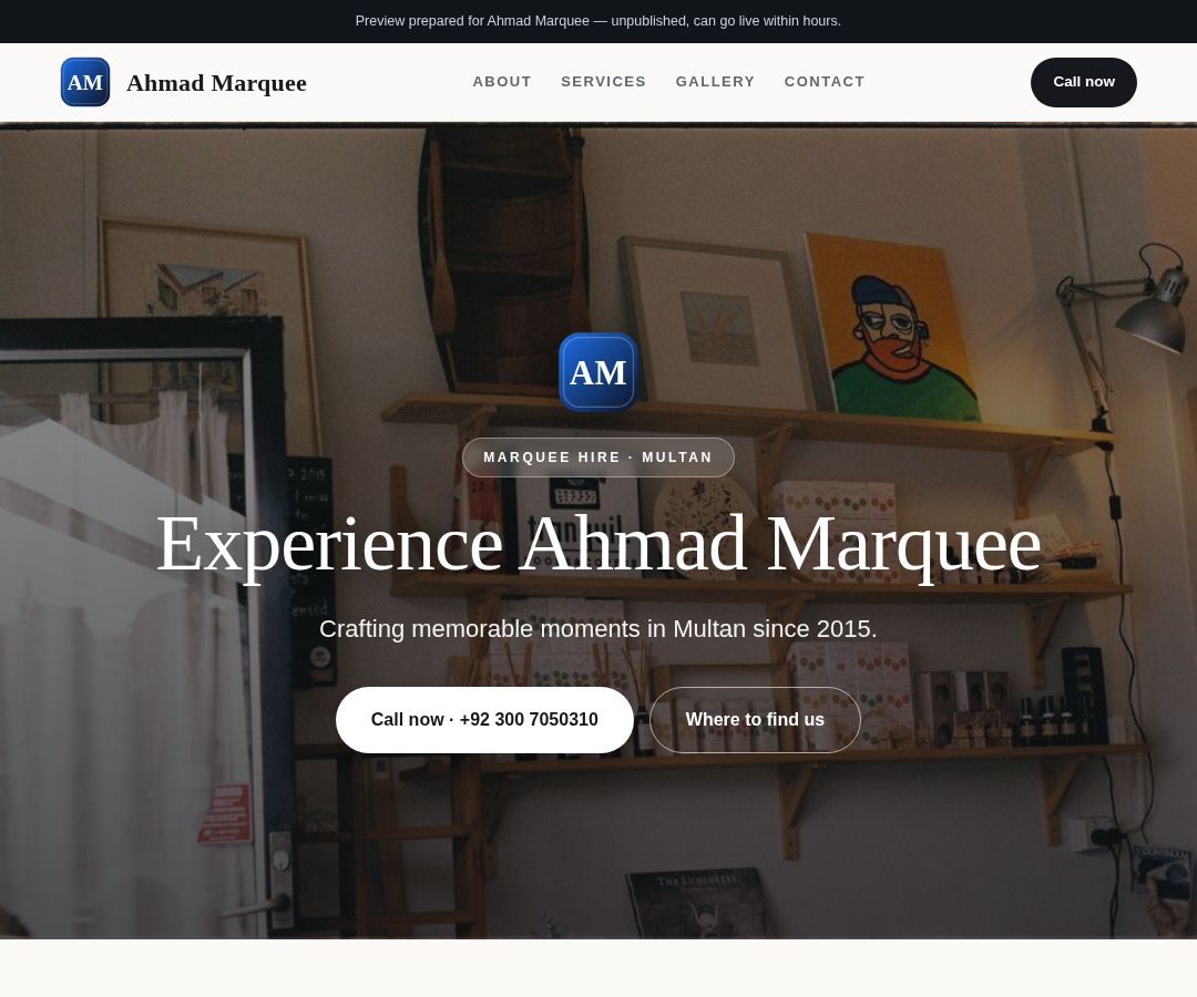 Ahmad Marquee