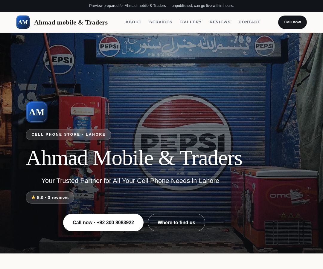Ahmad mobile & Traders