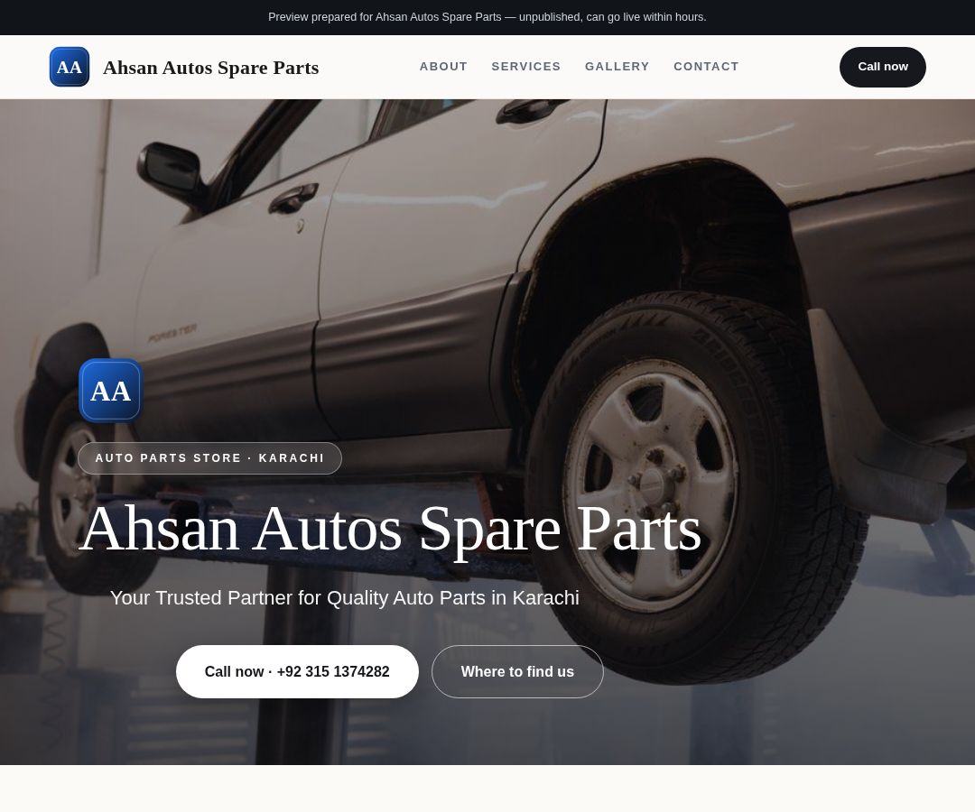Ahsan Autos Spare Parts